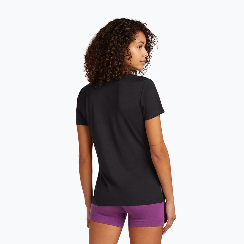 Koszulka trekkingowa damska icebreaker Merino 150 Tech Lite SS Tee Sparkling Stars black 3