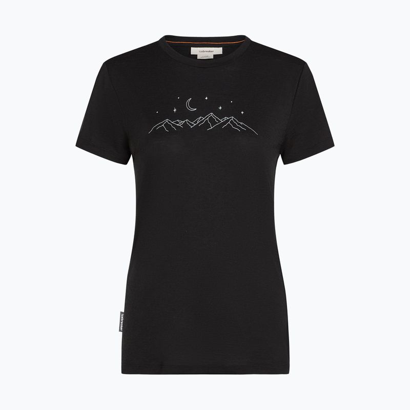 Koszulka trekkingowa damska icebreaker Merino 150 Tech Lite SS Tee Sparkling Stars black 6