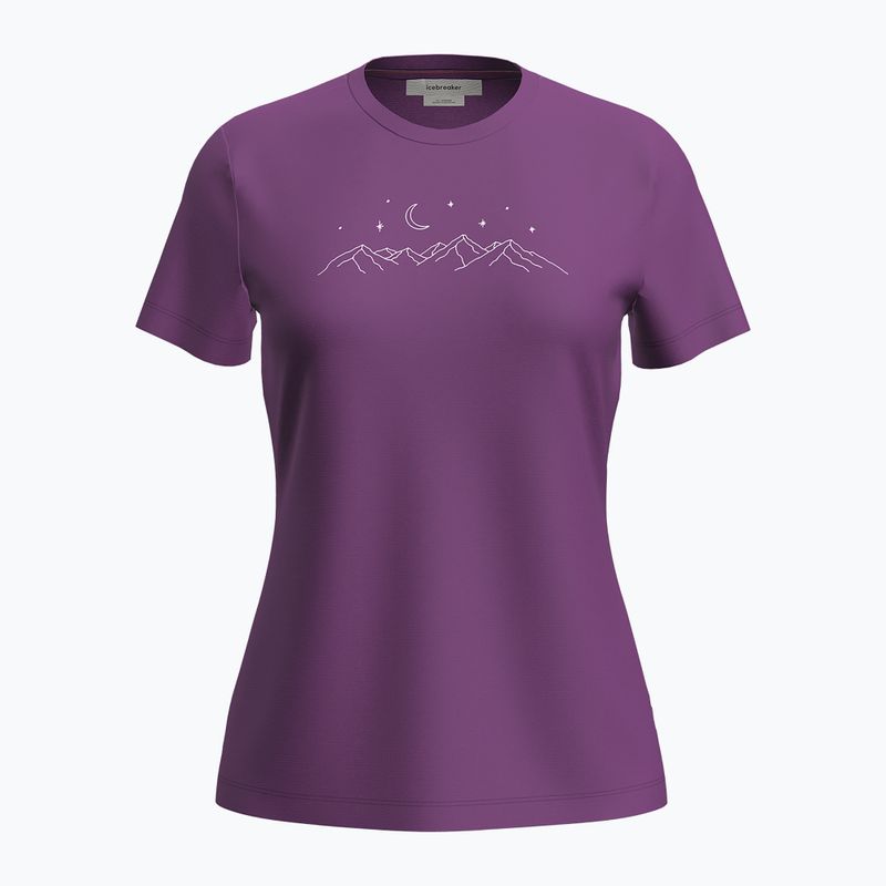 Koszulka trekkingowa damska icebreaker Merino 150 Tech Lite SS Tee Sparkling Stars passion
