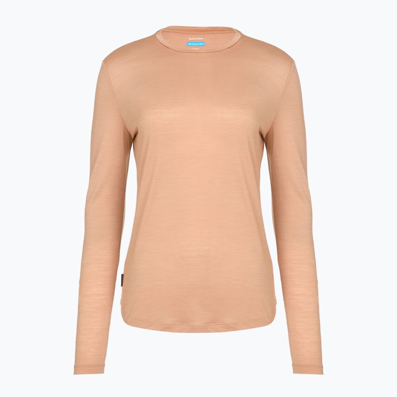 Longsleeve trekkingowy damski icebreaker Merino 125 Cool-Lite Sphere III LS Tee desert sand