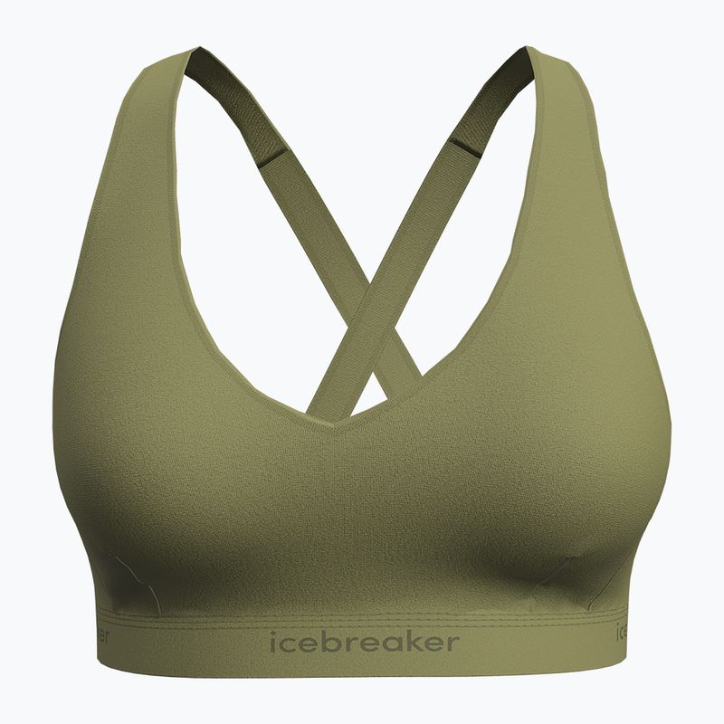 Biustonosz termoaktywny icebreaker Merino 125 Cool-Lite Sprite Racerback olive