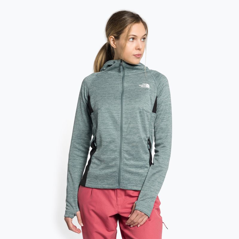 Bluza trekkingowa damska The North Face AO Midlayer FZ grey