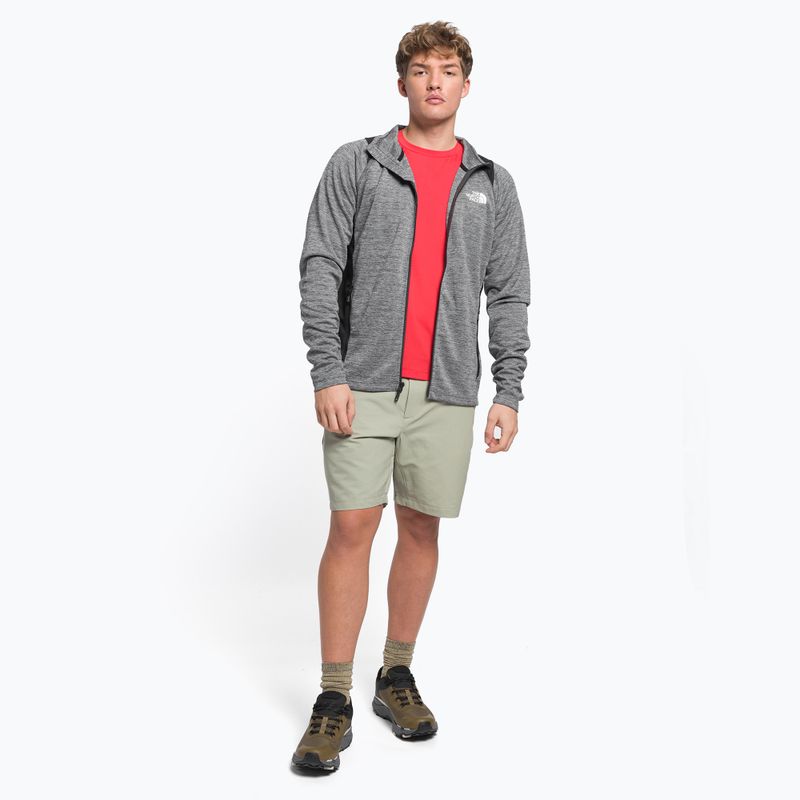 Bluza trekkingowa męska The North Face AO Midlayer FZ asphalt grey lghthtr/black 2