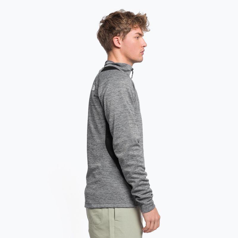 Bluza trekkingowa męska The North Face AO Midlayer FZ asphalt grey lghthtr/black 3