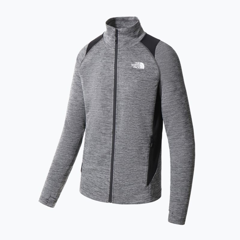 Bluza trekkingowa męska The North Face AO Midlayer FZ asphalt grey lghthtr/black 9