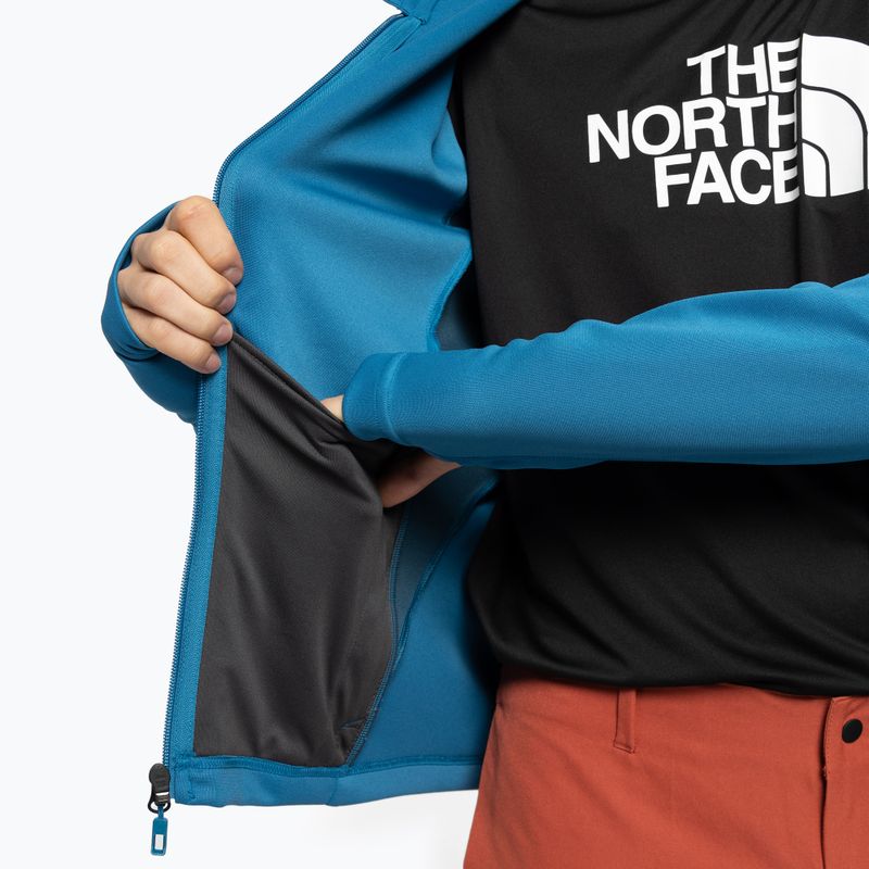 Bluza trekkingowa męska The North Face AO Midlayer FZ Hooded banff blue/monterey blue 10