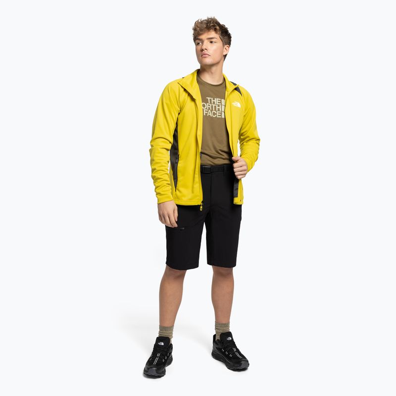 Bluza trekkingowa męska The North Face AO Midlayer FZ acid yellow/asphalt grey 2