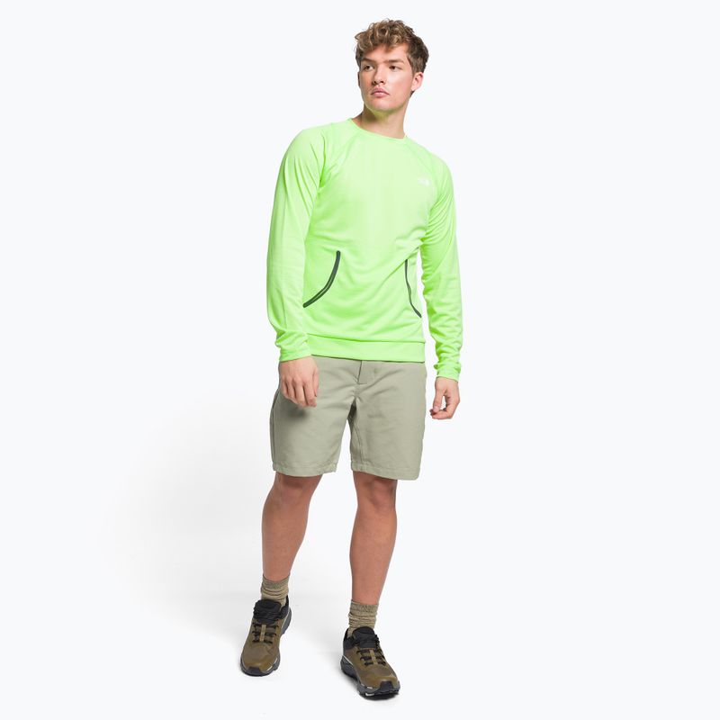 Bluza trekkingowa męska The North Face AO Light safety green whiteheather 2