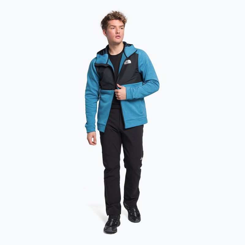 Bluza trekkingowa męska The North Face MA FZ banff bludrkheather/black 2