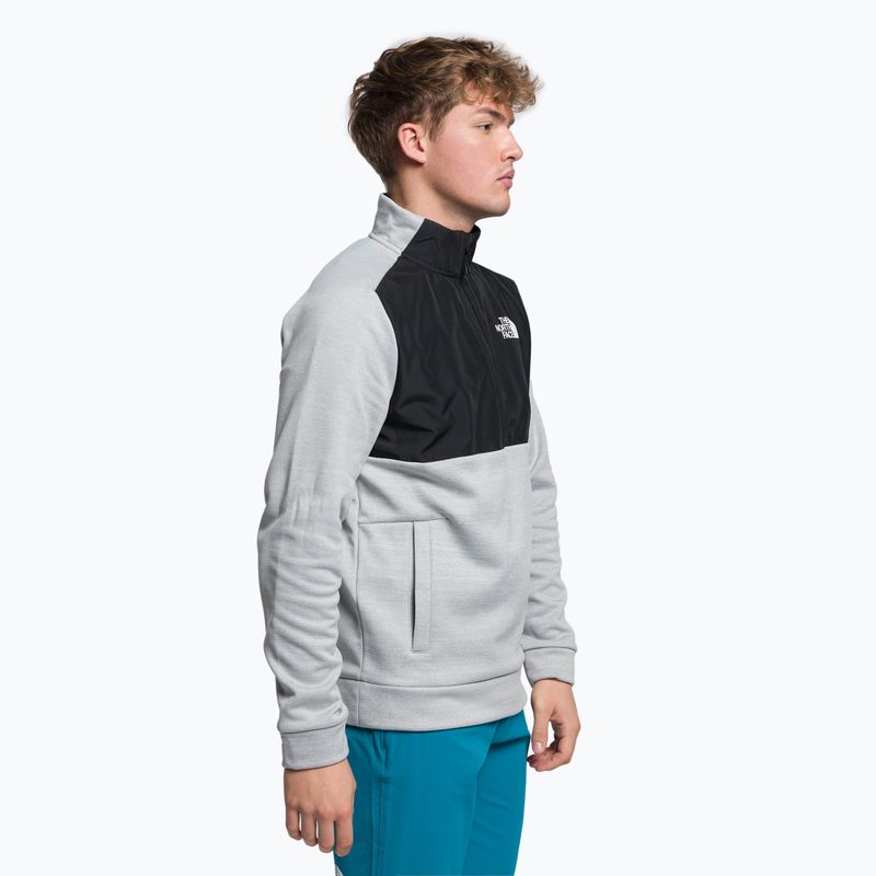 Bluza trekkingowa męska The North Face MA 1/4 light grey hthr/black 3