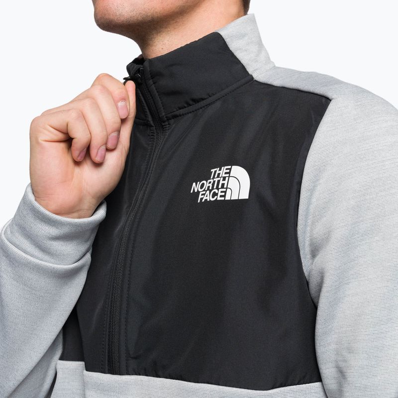 Bluza trekkingowa męska The North Face MA 1/4 light grey hthr/black 5