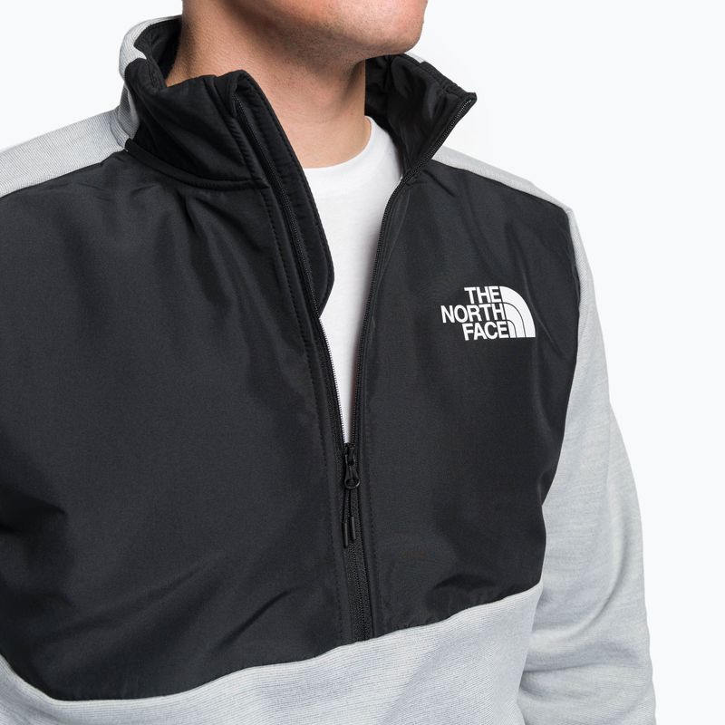 Bluza trekkingowa męska The North Face MA 1/4 light grey hthr/black 6