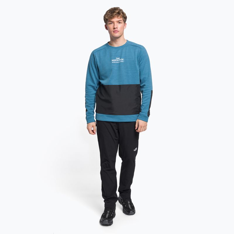 Bluza trekkingowa męska The North Face MA Crew banff bludrkheather/black 2