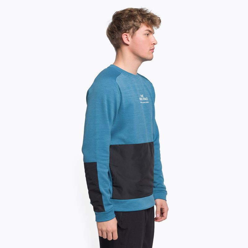 Bluza trekkingowa męska The North Face MA Crew banff bludrkheather/black 3