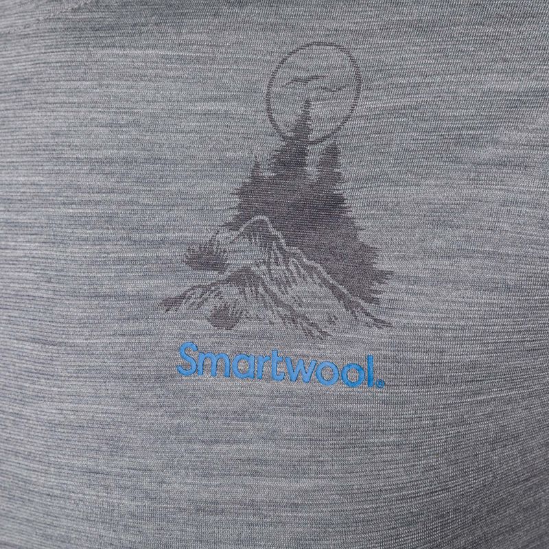 Koszulka trekkingowa męska Smartwool Wilderness Summit Graphic Tee Slim Fit light  grey heather 6