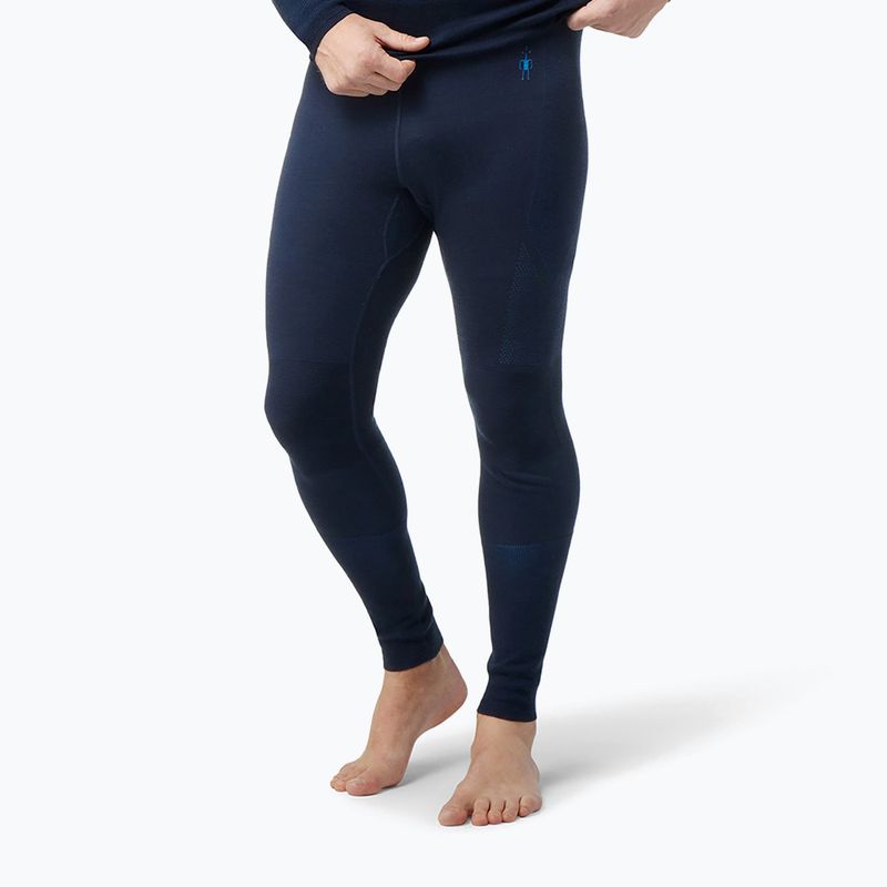 Spodnie termoaktywne męskie Smartwool Intraknit Thermal Merino Base Layer Bottom deep navy/laguna blue