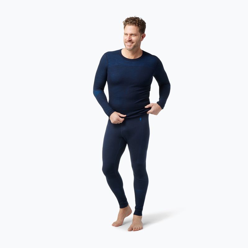 Spodnie termoaktywne męskie Smartwool Intraknit Thermal Merino Base Layer Bottom deep navy/laguna blue 2