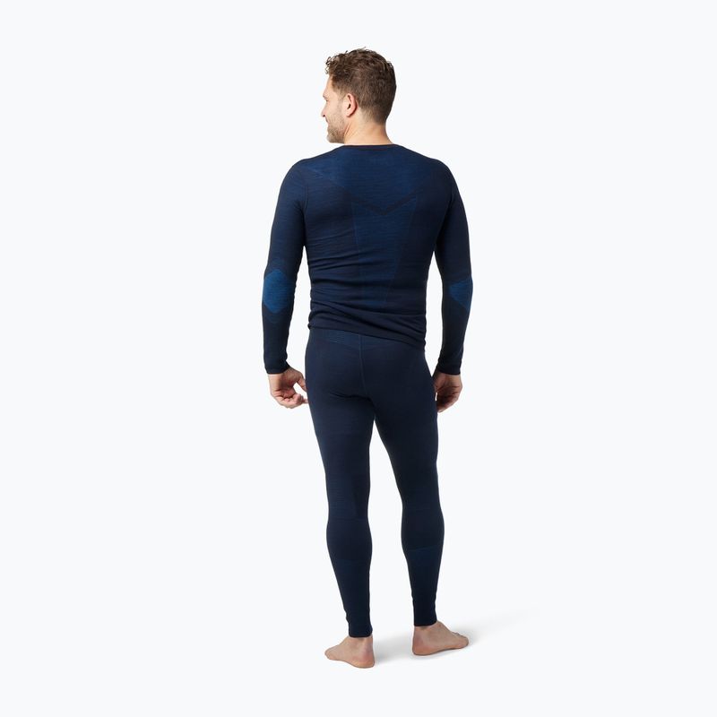 Spodnie termoaktywne męskie Smartwool Intraknit Thermal Merino Base Layer Bottom deep navy/laguna blue 3