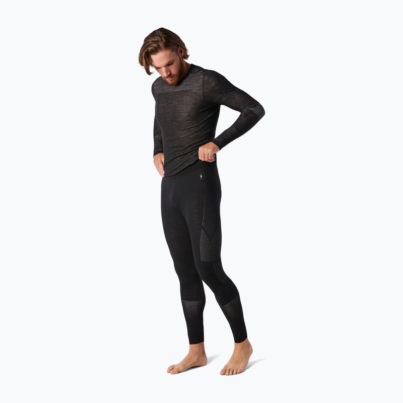 Spodnie termoaktywne męskie Smartwool Intraknit Thermal Merino Base Layer Bottom black/white 2