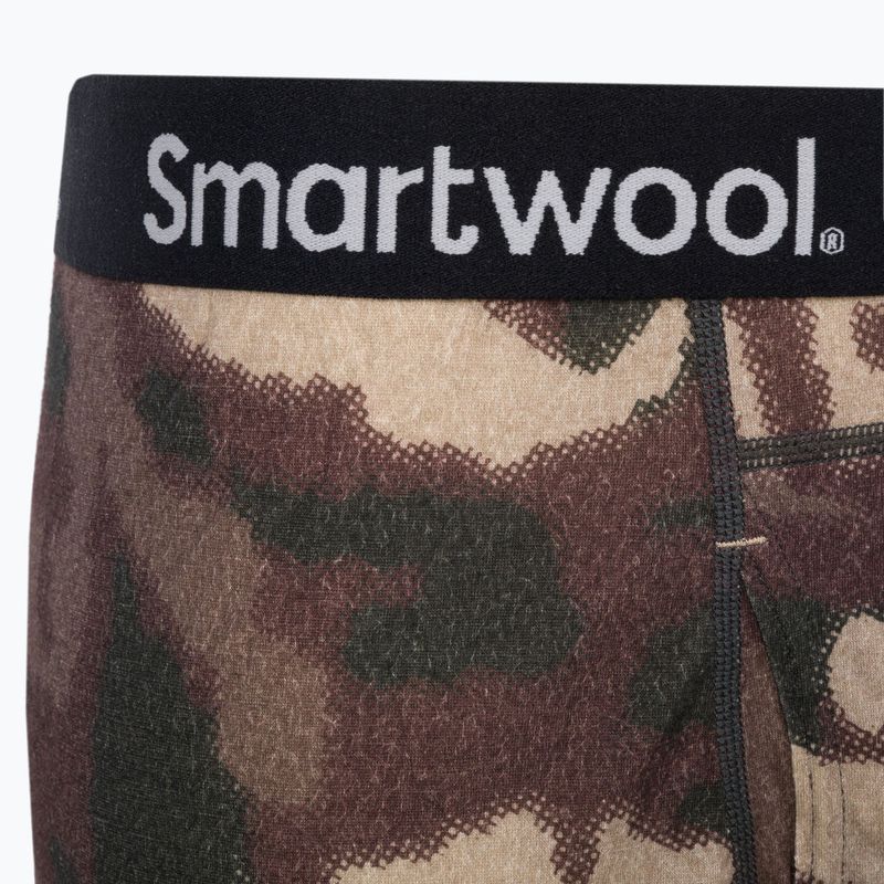 Bokserki termoaktywne męskie Smartwool Merino Print Boxer Brief Boxed dune blurred camo print 3