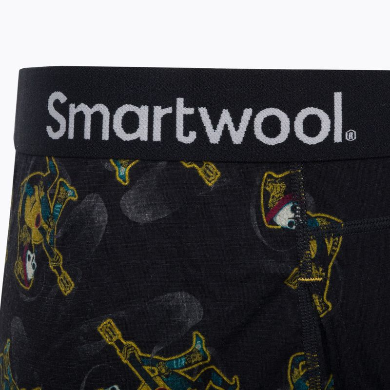 Bokserki termoaktywne męskie Smartwool Merino Print Boxer Brief Boxed black/multi 4
