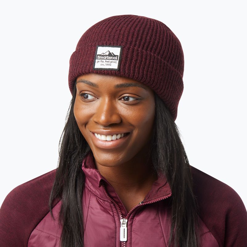 Czapka zimowa Smartwool Smartwool Patch black cherry heather 8