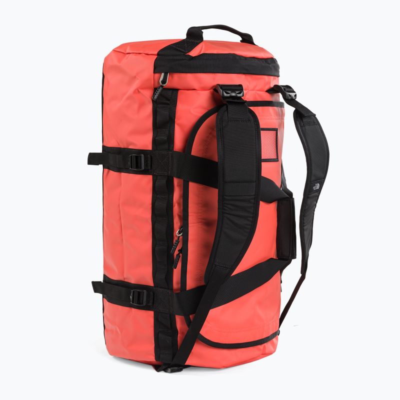Torba podróżna The North Face Base Camp Duffel M 71 l retro orange/black 5