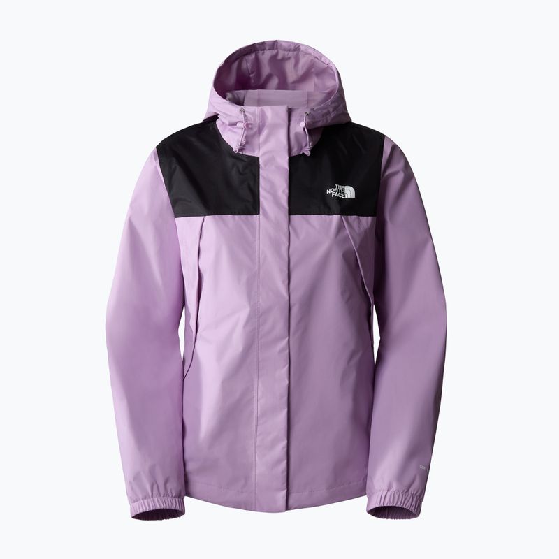 Kurtka przeciwdeszczowa damska The North Face Antora black/lupine