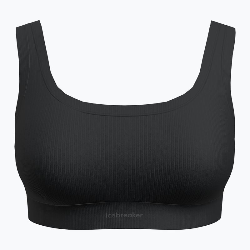 Biustonosz termoaktywny icebreaker Merino Rib Lotus black