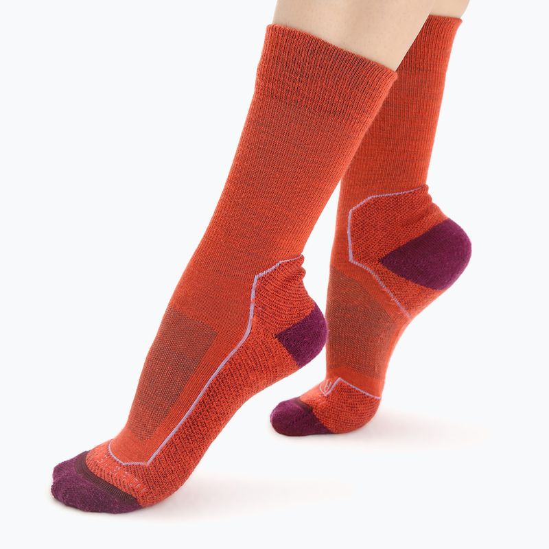 Skarpety damskie icebreaker Hike+ Light Crew red 2