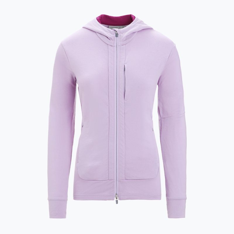 Bluza trekkingowa damska icebreaker Quantum III Zip Hood purple gaze 8