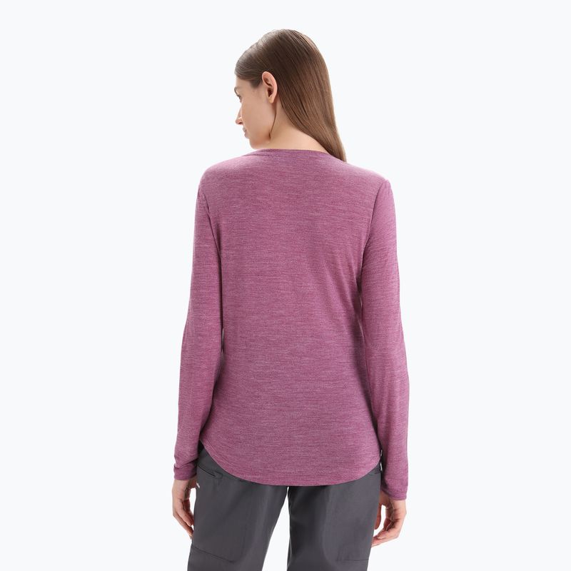 Longsleeve trekkingowy damski icebreaker Sphere II go berry 3