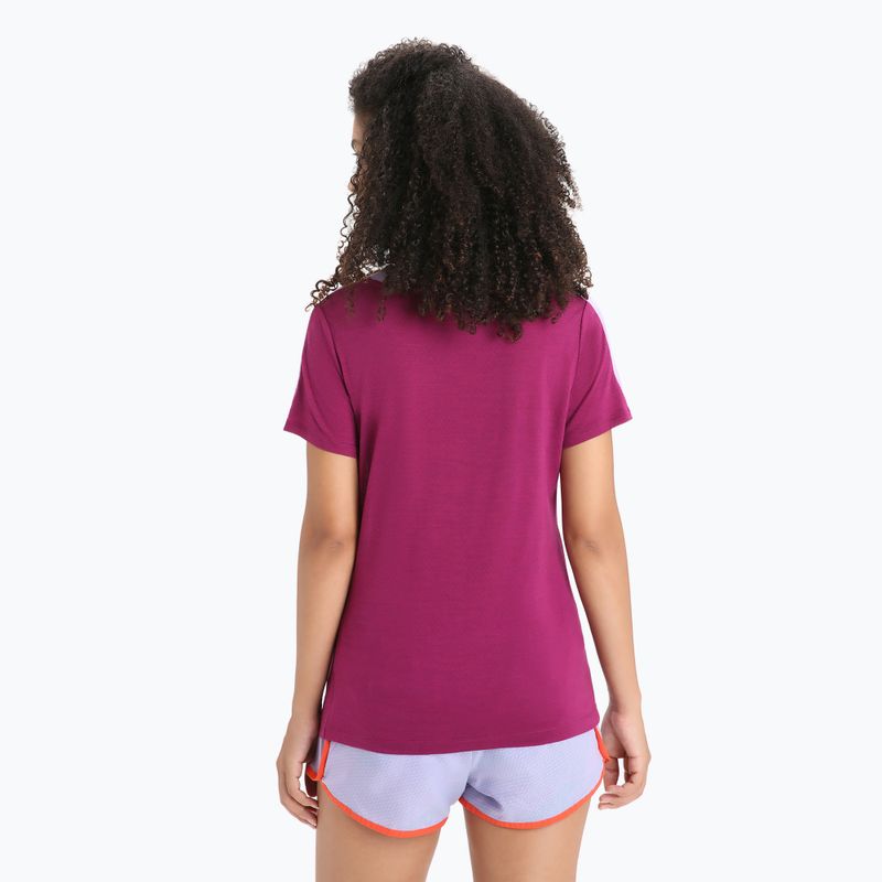 Koszulka trekkingowa damska icebreaker Zoneknit purple gaze 3