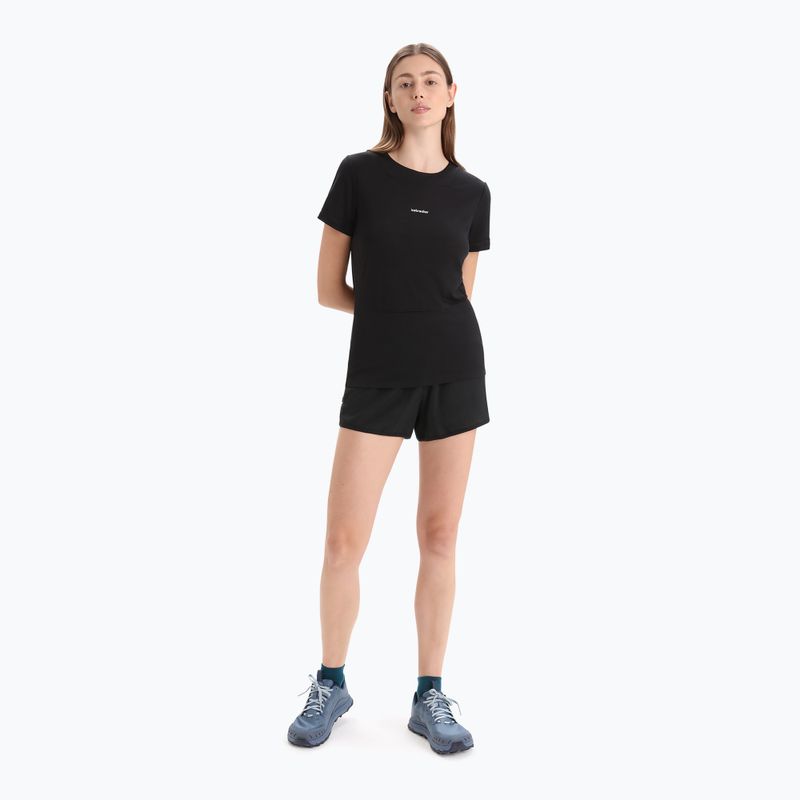 Koszulka trekkingowa damska icebreaker Zoneknit black 2