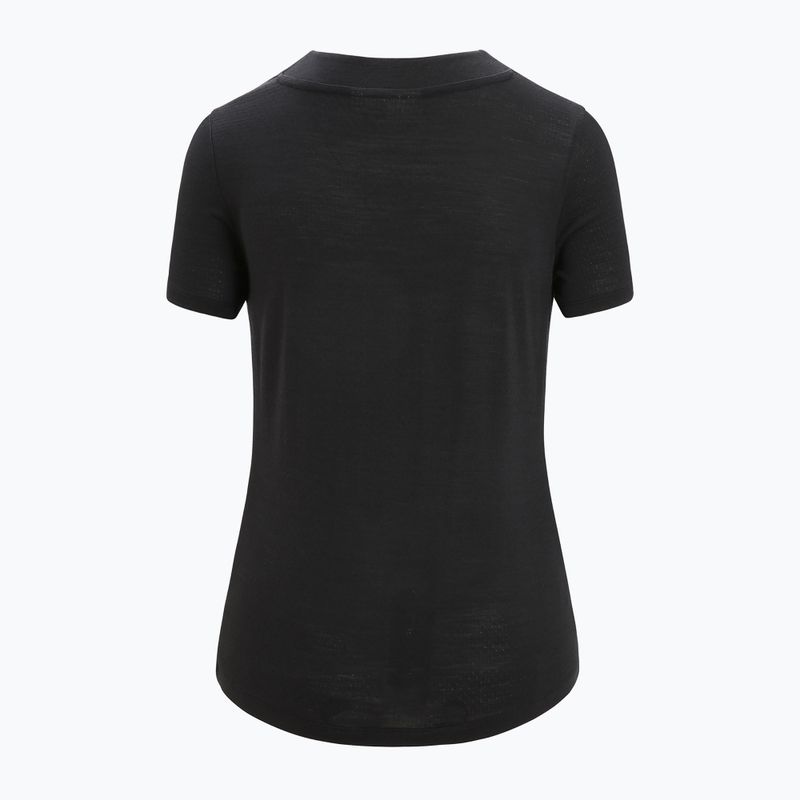 Koszulka trekkingowa damska icebreaker Zoneknit black 8