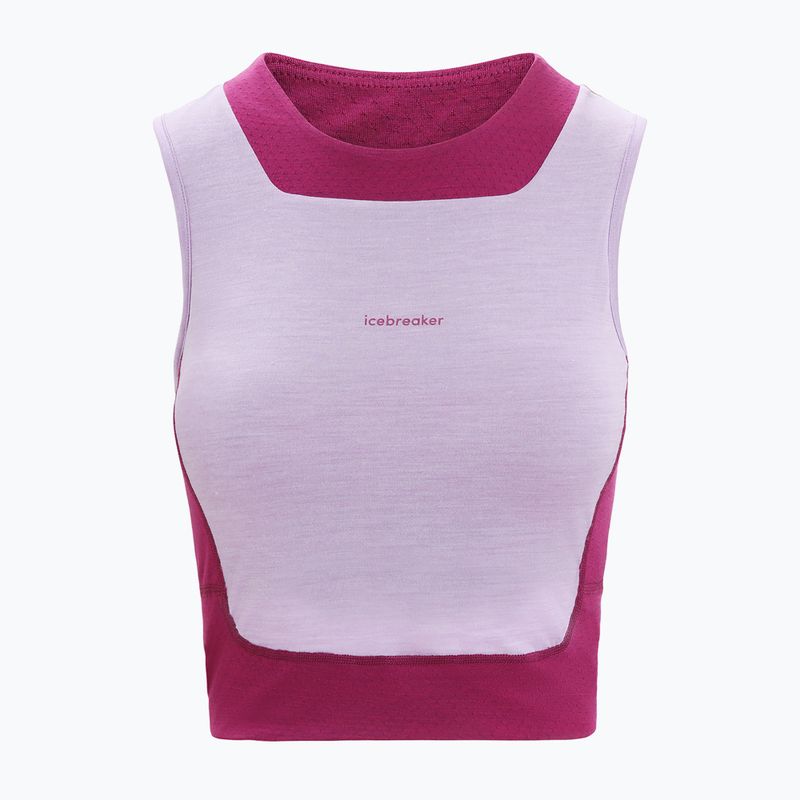 Koszulka termoaktywna damska icebreaker Zoneknit Cropped Bra-Tank purple gaze 6
