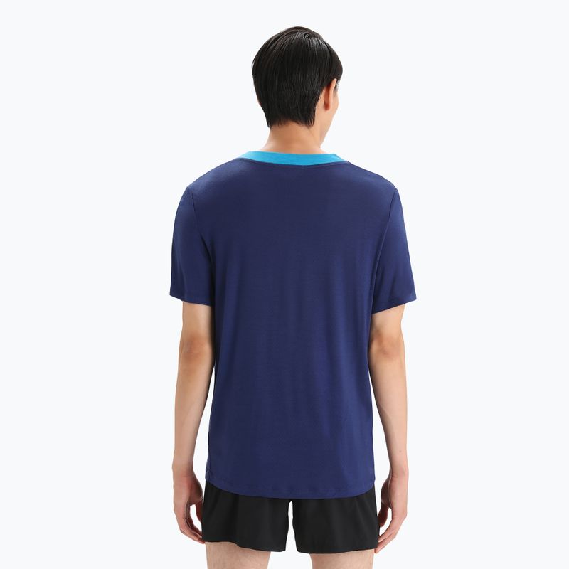 Koszulka trekkingowa męska icebreaker Zoneknit geo blue 3