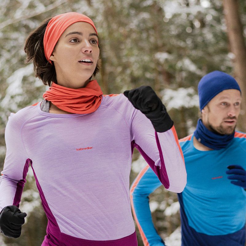 Bluza termoaktywna damska icebreaker 125 Zoneknit Crewe purple gaze 9