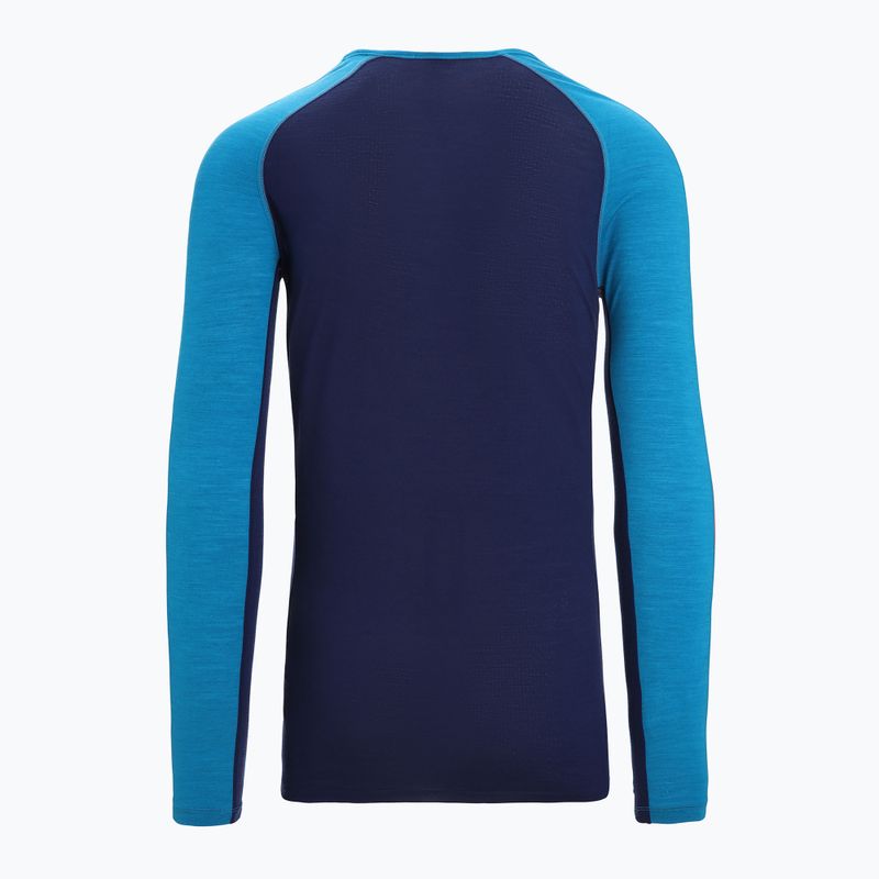 Bluza termoaktywna męska icebreaker 125 Zoneknit Crewe geo blue 8