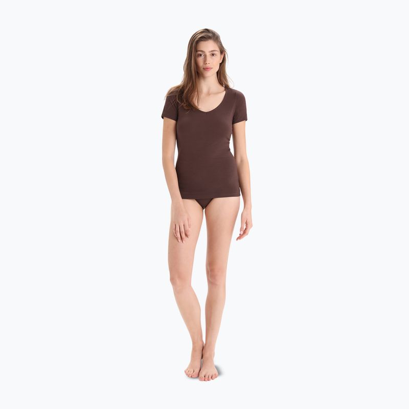 Majtki termoaktywne damskie Icebreaker Siren Bikini umber 4