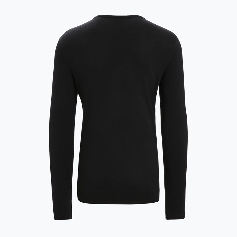 Longsleeve termoaktywny męski icebreaker 200 Oasis Crewe Ski Stripes black 7