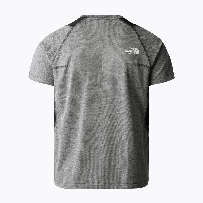 Koszulka trekkingowa męska The North Face AO Glacier asphalt grey white heather/black 2