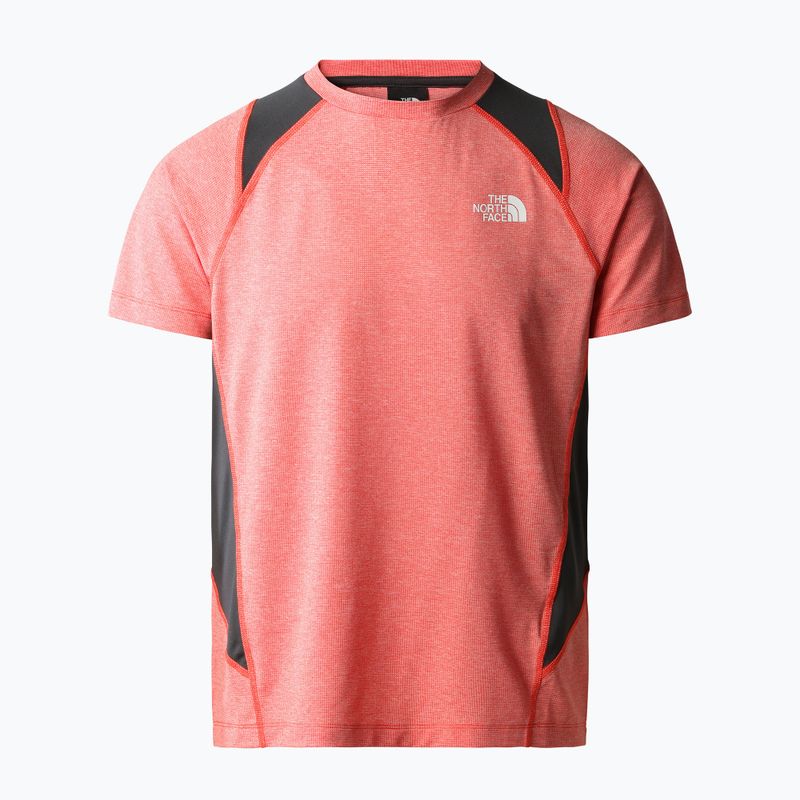 Koszulka trekkingowa męska The North Face AO Glacier fiery red white heather/asphalt grey