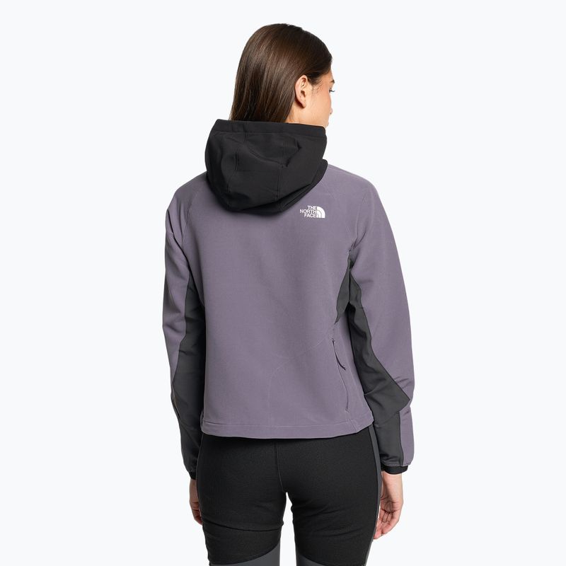 Kurtka softshell damska The North Face AO Softshell Hoodie lunar slate/aspgalt grey/black 2