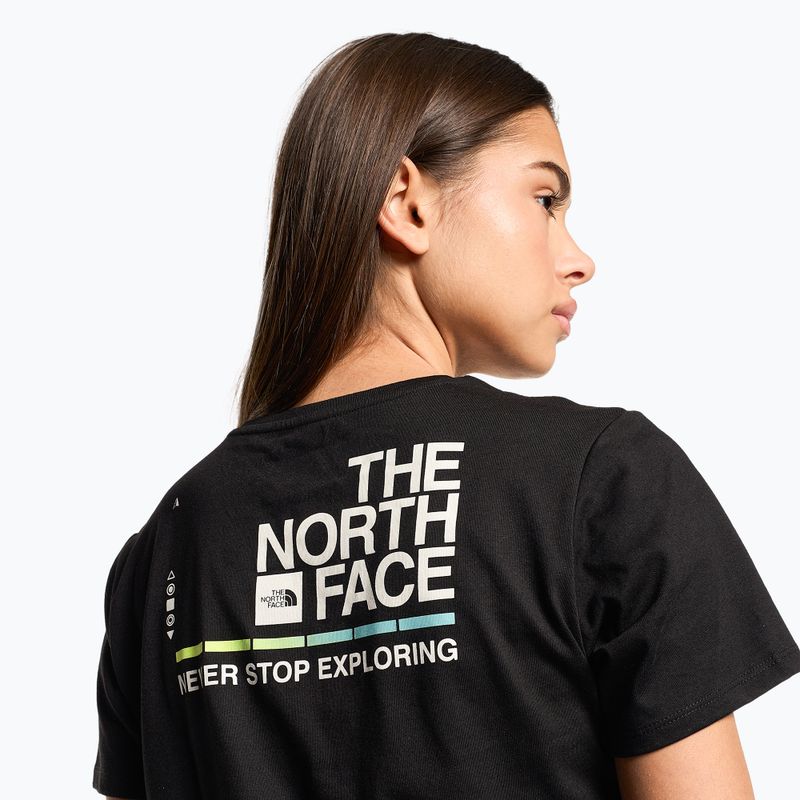 Koszulka trekkingowa damska The North Face Foundation Graphic black/gardenia white 3