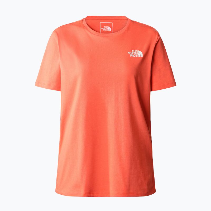 Koszulka trekkingowa damska The North Face Foundation Graphic retro orange 5