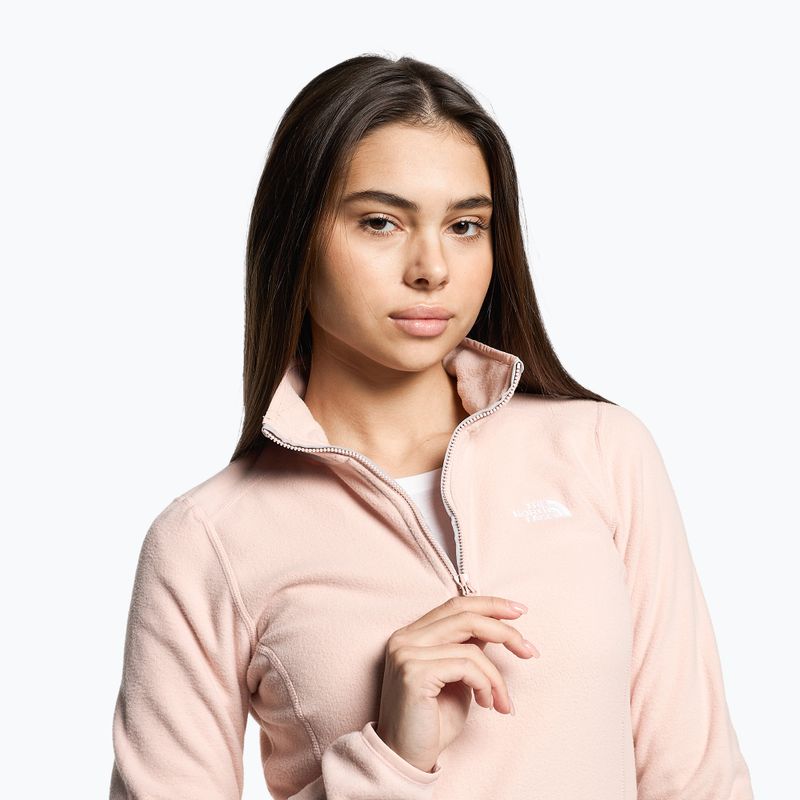 Bluza damska The North Face 100 Glacier 1/4 Zip pink moss 3