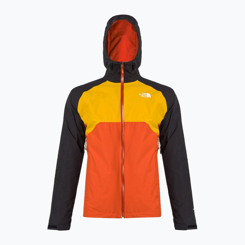 Kurtka przeciwdeszczowa męska The North Face Stratos rustet bronze/arrowwood yellow/black