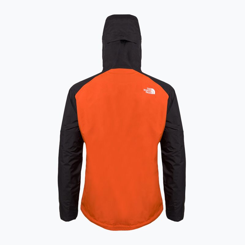 Kurtka przeciwdeszczowa męska The North Face Stratos rustet bronze/arrowwood yellow/black 2