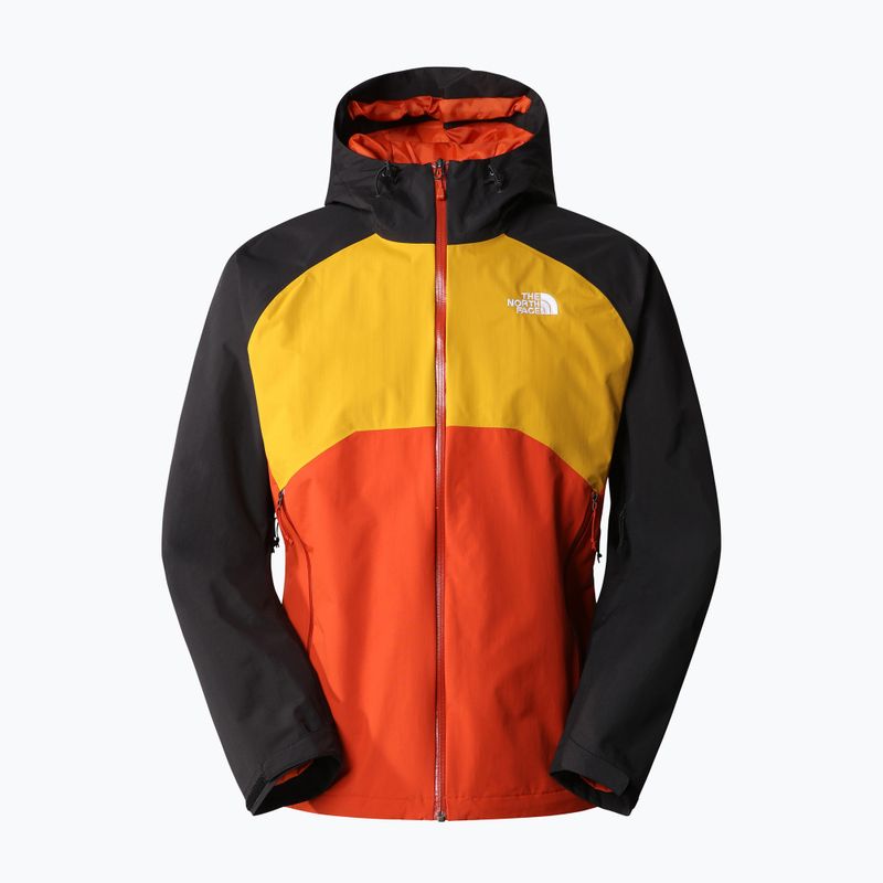 Kurtka przeciwdeszczowa męska The North Face Stratos rustet bronze/arrowwood yellow/black 5